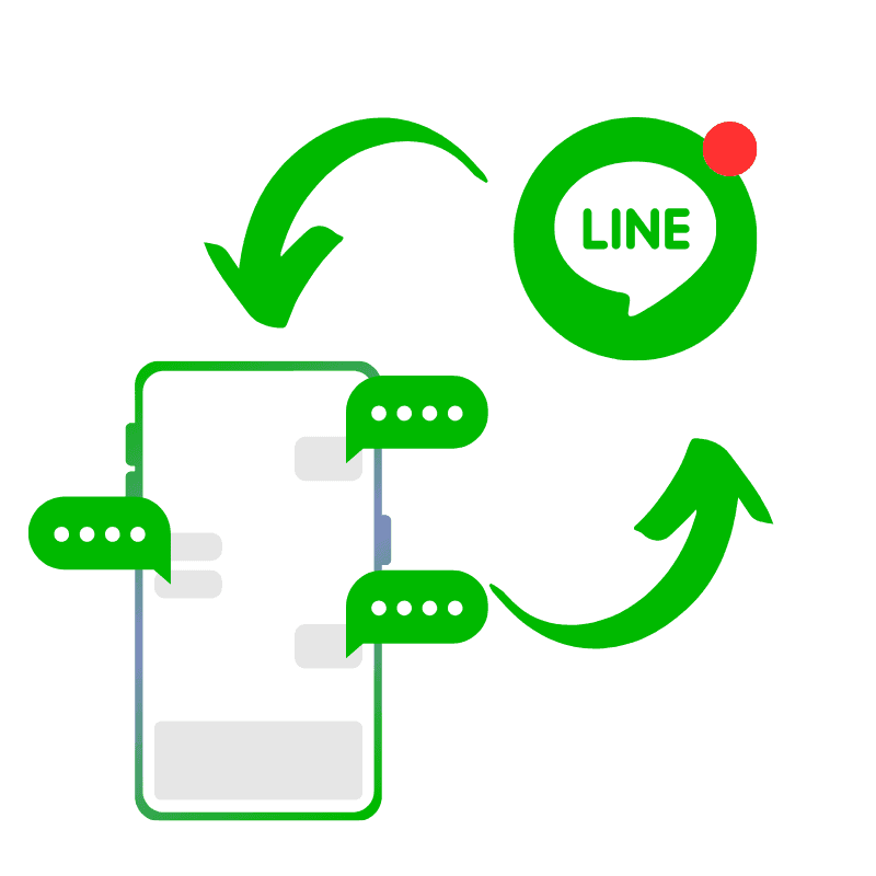 Line Message Illustration